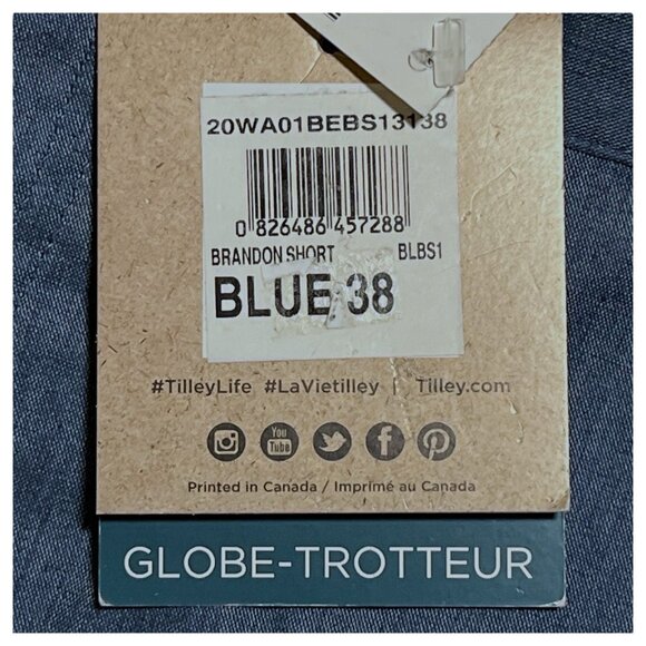 Tilley Wanderer Shorts Brandon Short BLBS1 Blue Size 38 - Picture 8 of 15